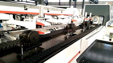 automatic loading and unloading tube laser cutter machine working video