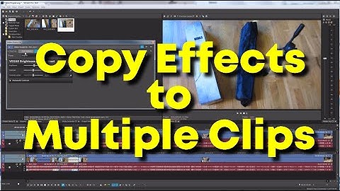 Vegas Pro | Copy FX Effects to Multiple Clips | How to Copy FX Tracks Videos