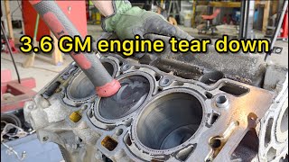 3.6engine tear down. Cadillac, Chevy or Buick you name it #autorepair#engine#cadillac#oneeyedgarage.