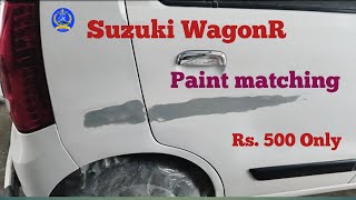 Maruti Suzuki WagonR paint matching.WagonR door painting
