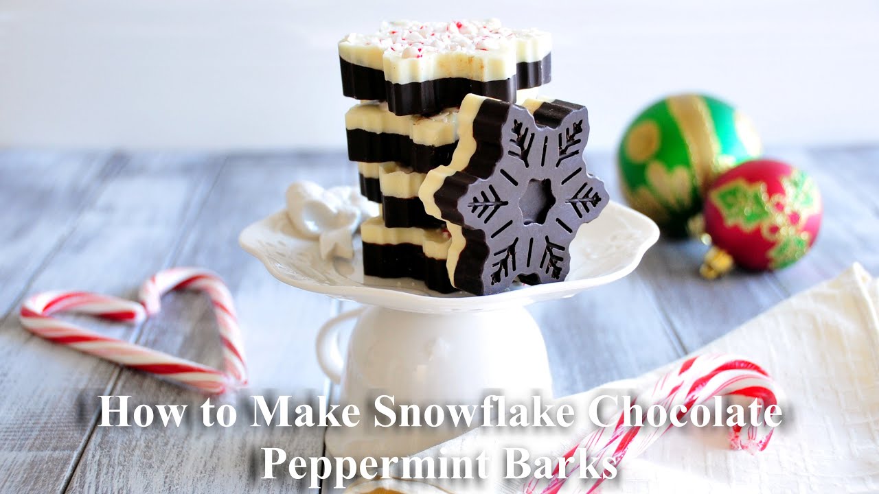 Snowflake Peppermint Bark