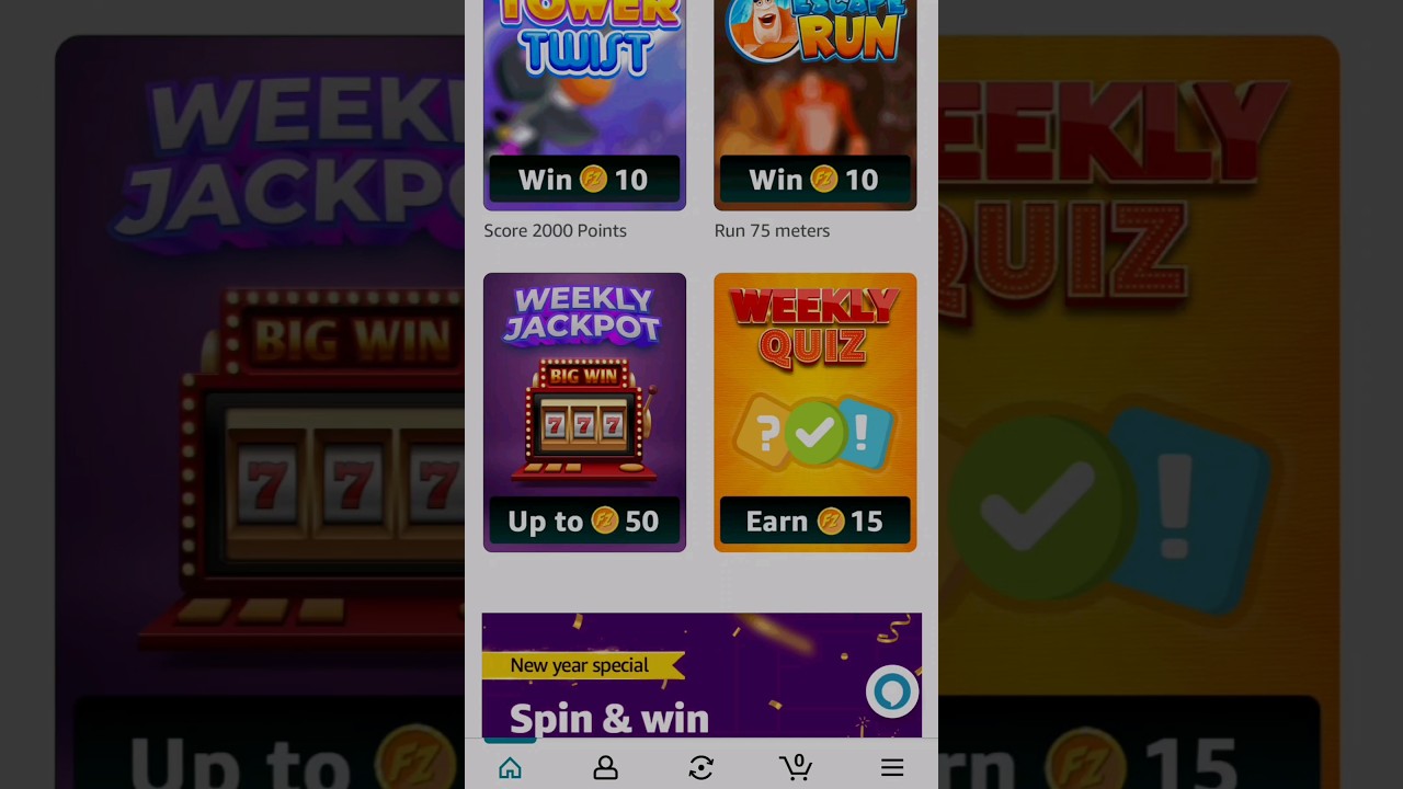 Weekly Quiz Answer ! Earn 15 coins ! Amazon Quiz!!