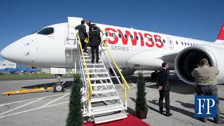 Bombardier Shows Off Their Cseries Aircraft