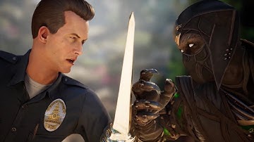 T-1000 vs Noob Saibot Intro Dialogue | Mortal Kombat 1 | #t1000 #mortalkombat1game #mk1