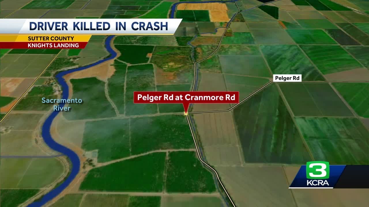 Driver dies after crashing into canal in Sutter County - YouTube
