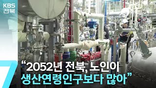 “2052년 전북, 노인이 생산연령인구보다 많아” / KBS  2024.05.28.