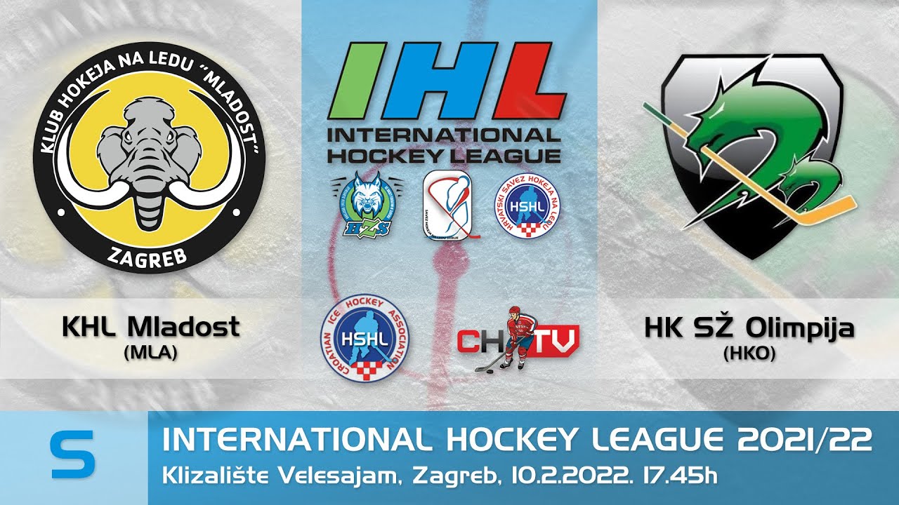IHL 2021/22 Seniori - KHL Mladost vs HK SŽ Olimpija