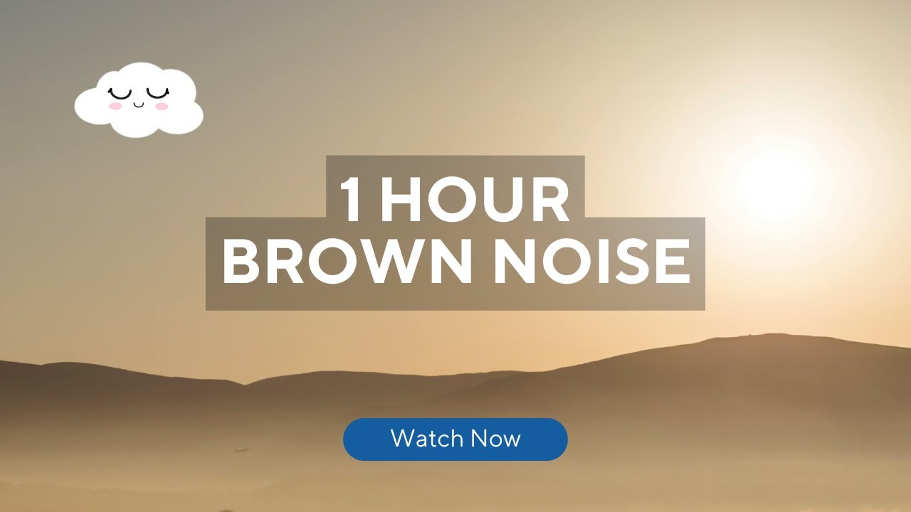 1 Hour | BROWN NOISE | Deep Sleep, Anxiety, Relaxation 💭 | Black Screen ...