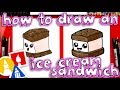How To Draw An Ice Cream Sandwich