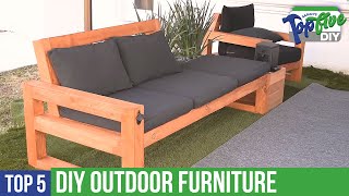 Top 5 DIY Outdoor Furniture! The Best Maker Build Videos for Your Next Project!