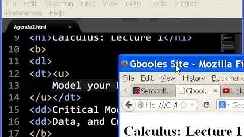 HTML Web Page Definition List: dl,dt,dd