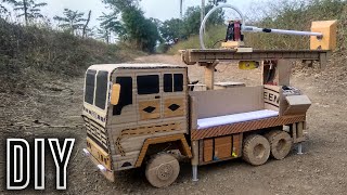 Coolest Hydraulic Bore-well Drilling Truck (Do It Yourself Cardboard Craft)