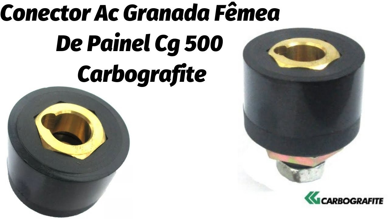 Conector Ac Granada Fêmea De Painel Cg 500 Carbografite