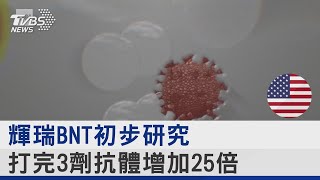 輝瑞BNT初步研究 打完3劑抗體增加25倍|TVBS新聞