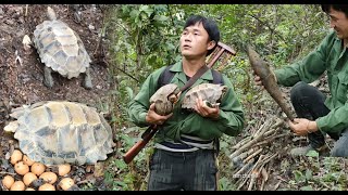 Hunting ไช้ชีวีดตวัๅุุ่ป่าชวกยีงนักเจีตวัเต่า yos  hav zoov ntsib vaub kib ob tug nkaus