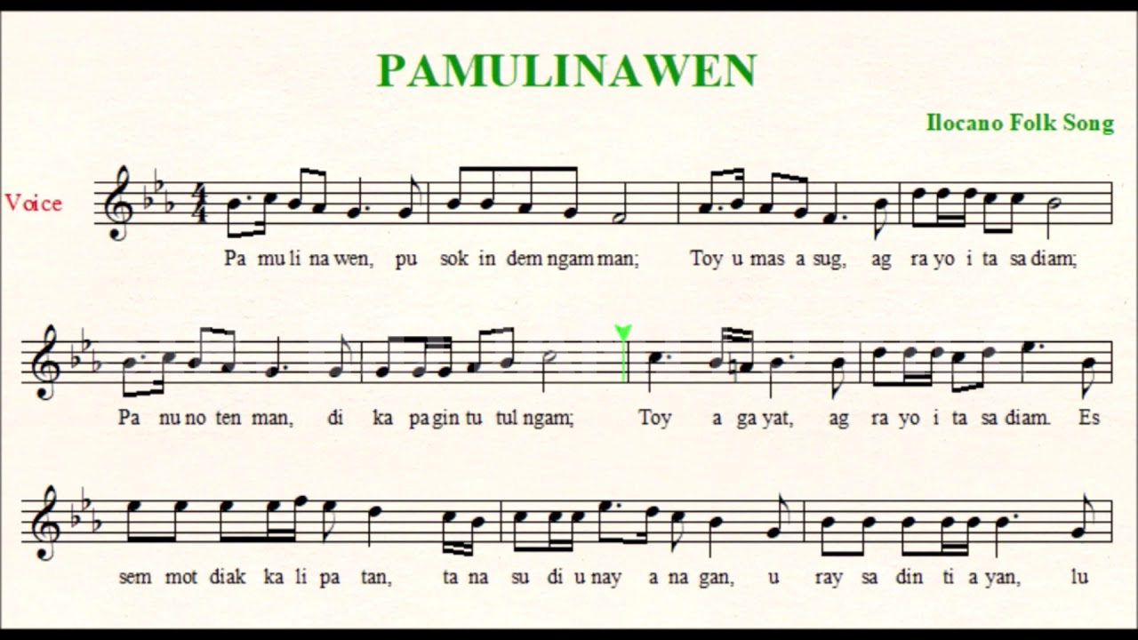 PAMULINAWEN ILOCANO FOLK SONG YouTube PAMULINAWEN ILOCANO FOLK SONG YouTube