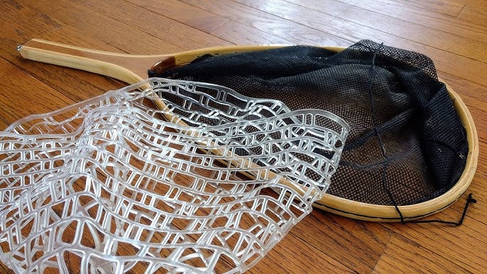 How to replace fishing net bag  clear rubber replacement fishing