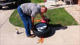 How to seal the bead on a pancake tire