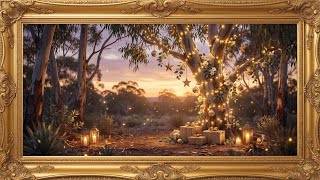 Australian Outback Sunset Christmas Tree  | Luxury TV Art | 4K Gold Frame Screensaver | 2 Hours screenshot 2