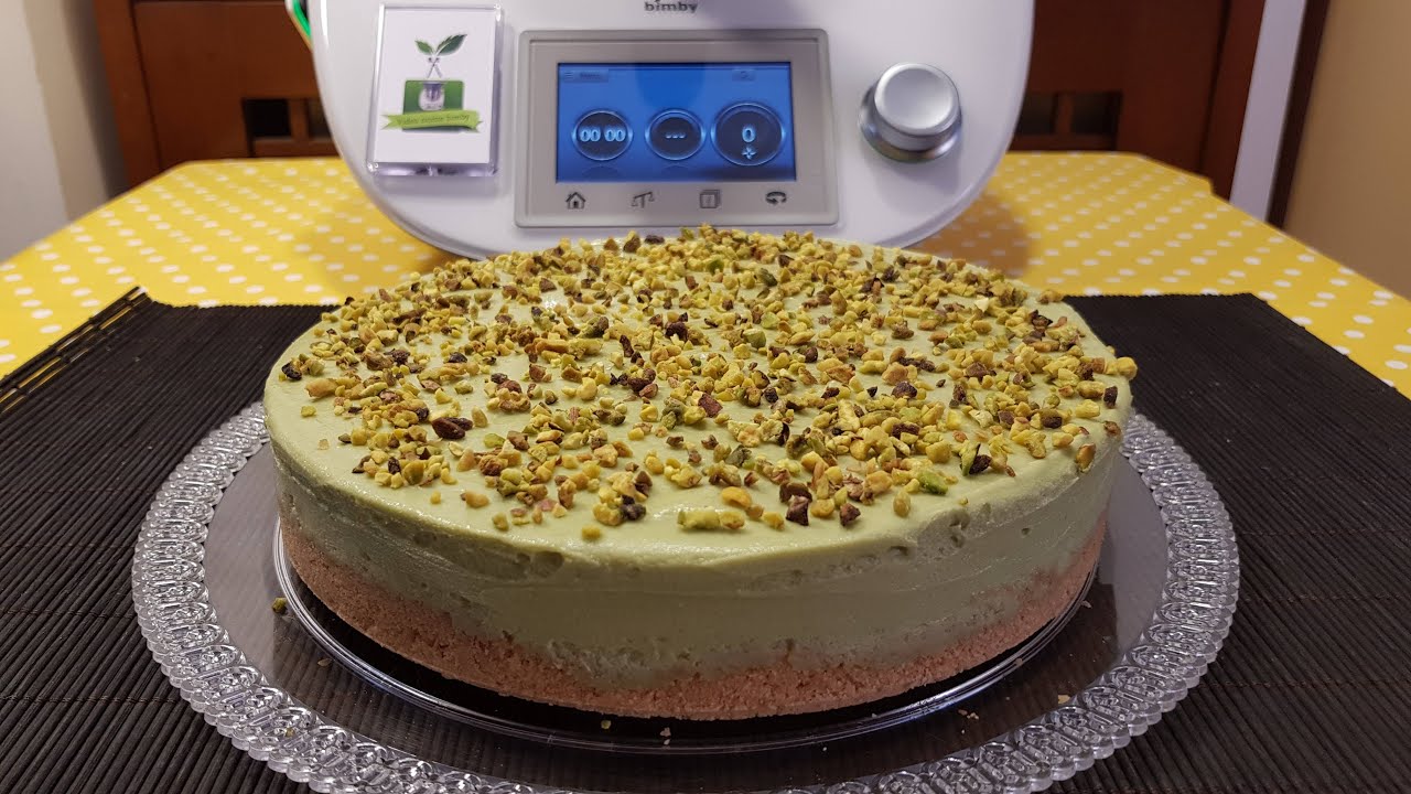 Cheesecake al pistacchio e ricotta per bimby TM7 TM6 TM5 TM31