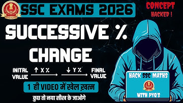 🧮 Successive Percentage Change Full Concept | For SSC CGL, CHSL, CPO, GD Exams