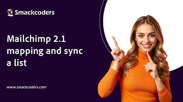 Mailchimp 2.1 mapping and sync a list