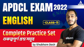 English Practice Set for APDCL Exam 2023 | APDCL English Classes | Class 11 | Adda247 North East