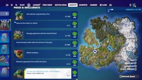 All ShelleBrate quests | Fortnite Splinter Assignment the ooze war |  How to get Krang free backpack