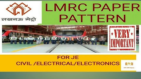 LMRC JE Paper Pattern | Dmrc | DMRC Paper Pattern | DMRC EXAM | Exam Guru