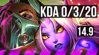 RENATA GLASC & Draven vs SORAKA & Seraphine (SUP) | 0/3/20 | BR Challenger | 14.9