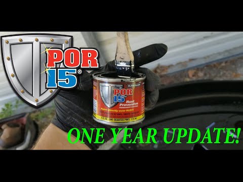 UPDATE!]]] Using P.O.R 15 to Undercoat My Lawn Mower Deck, one year update!  