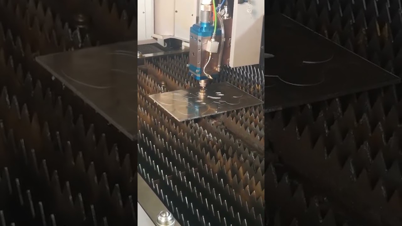 Aluminum fiber laser cutting