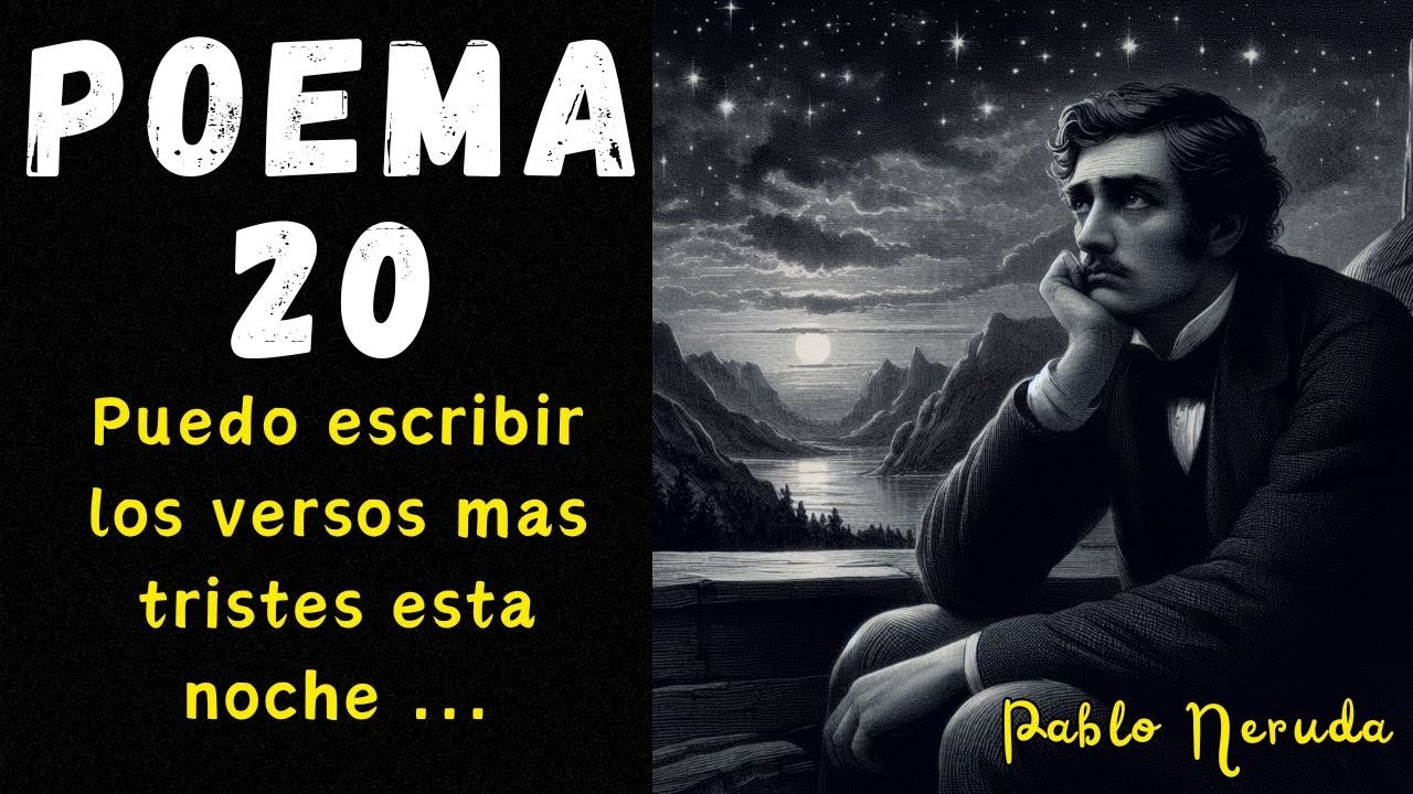 El Poema de Amor Más Hermoso de Pablo Neruda - Poema 20 - YouTube