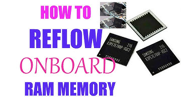Reflow onboard laptop Ram, fixing no display problem