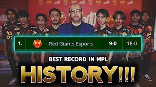 YRG Did it! Best MPL Regular Season Record of all time (18-0)