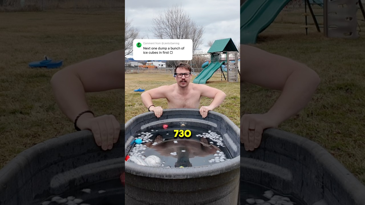 Day 730 Taking a Cold Plunge EveryDay #fyp #relatable