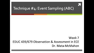 Event Sampling (ABC format)