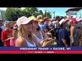 LIVE: President Trump in Racine, #wisconsin
