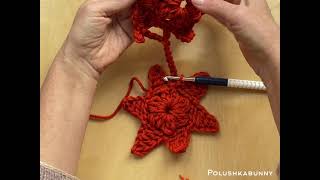 How to crochet snowflakes - Video tutorial - Snowflake Garland