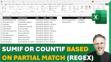 COUNTIF OR SUMIF Based on Partial Match, Wildcard Match, 