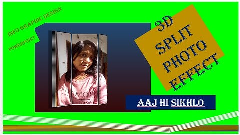3D Split Photo effect through PowerPoint || Infographic animated design and many more ||