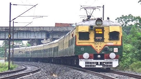 Indian Railways Of Electric Multiple Unit Or Howrah Local EMU Train || Two Howrah Local Train