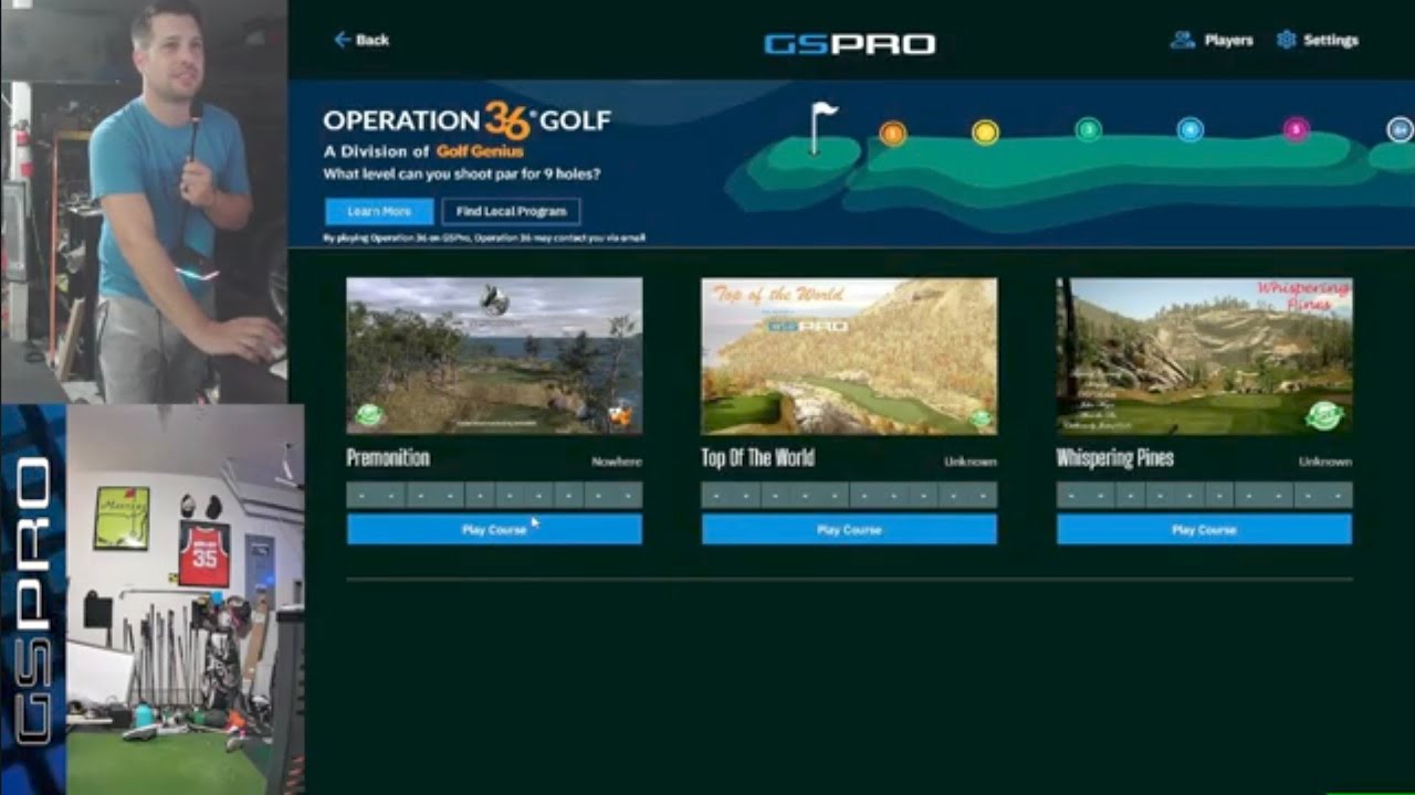 GSPRO's New Skill Game - Operation 36 - Garmin R10 - YouTube