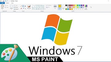 How to draw a Windows 7 logo using MS Paint | Drawing Tutorial