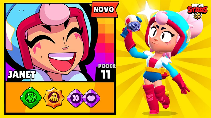JOGUEI COM A NOVA BRAWLER JANET... Brawl Stars