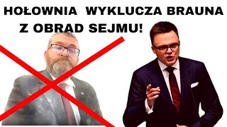 Hołownia Wyrzuca Brauna Z Posiedzenia Sejmu Za Krytykę Obrzędu Chanuki W Sejmie!