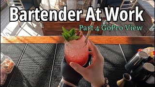 Bartender at work part 4 #gopro  #bartender #amsr  #cocktail # #working
