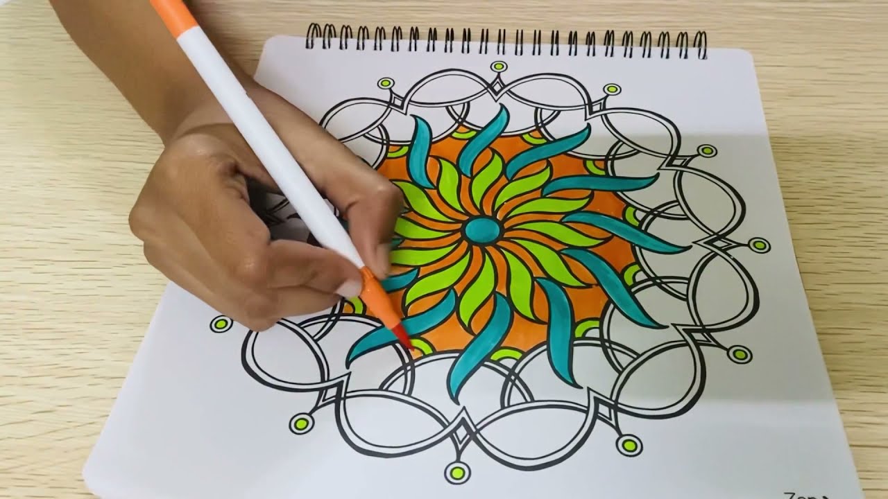 Mandala Art Coloring #6|Stress Relivier 