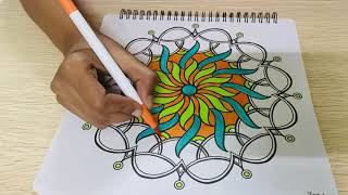 Mandala Art Coloring Stress Relivier
