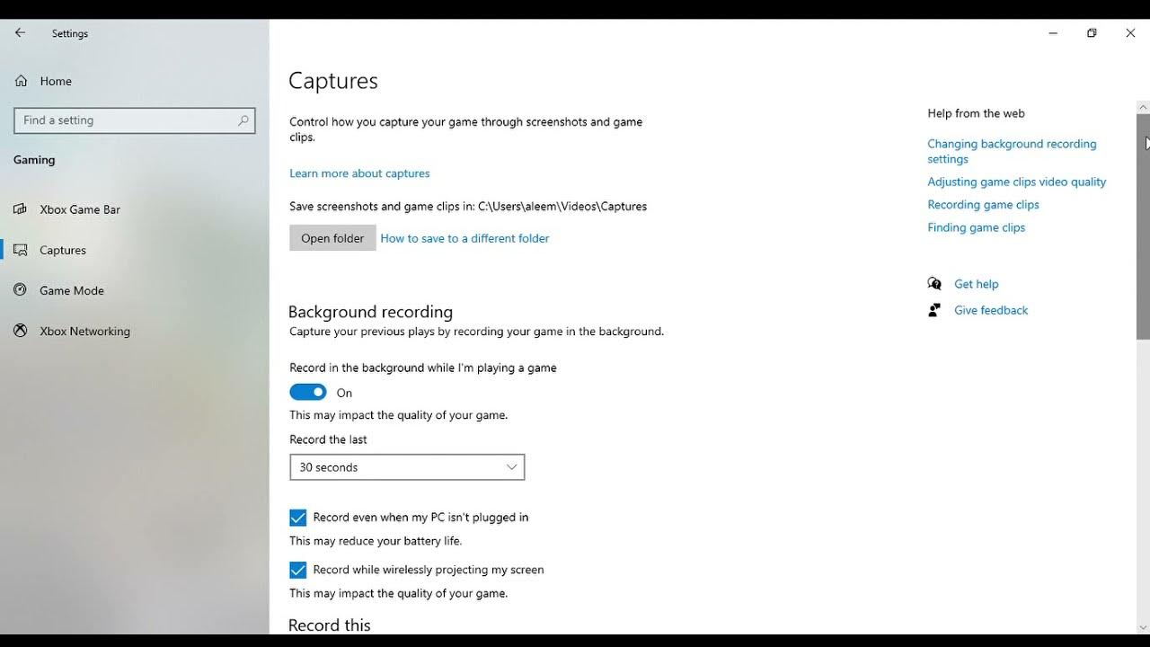 How To Set your Xbox Game Bar for the Mouse/Cursor not to show in your recordings. YouTube